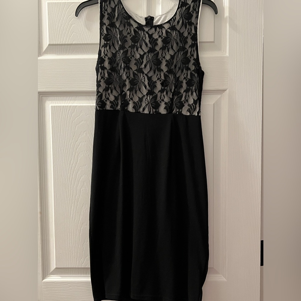 Black mini dress